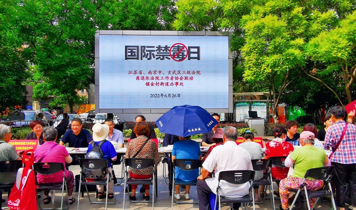 全民拒毒，与“宁”同行——玄武法院开展系列禁毒宣传活动