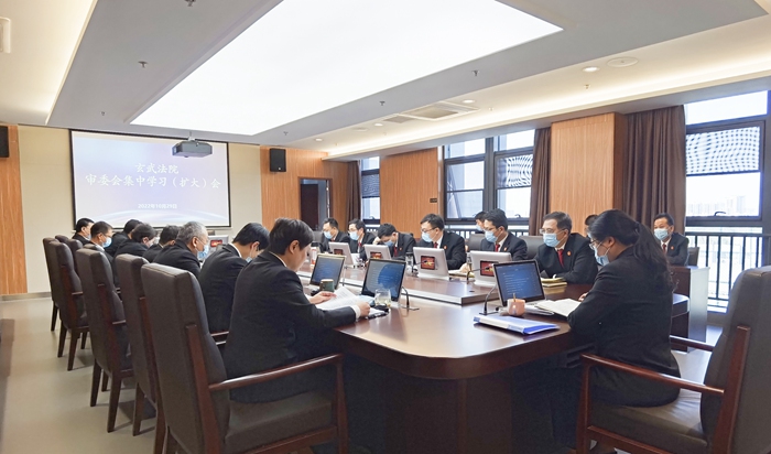 学精神话落实 见行动谋发展 | 玄武区法院召开第四次审判委员会集中学习(扩大)会