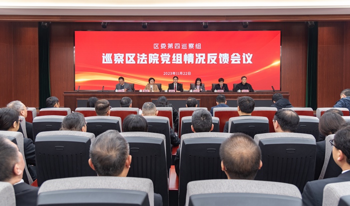 玄武区委第四巡察组向区法院党组反馈巡察情况