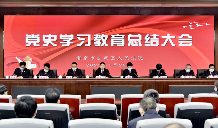 玄武法院召开党史学习教育总结会议