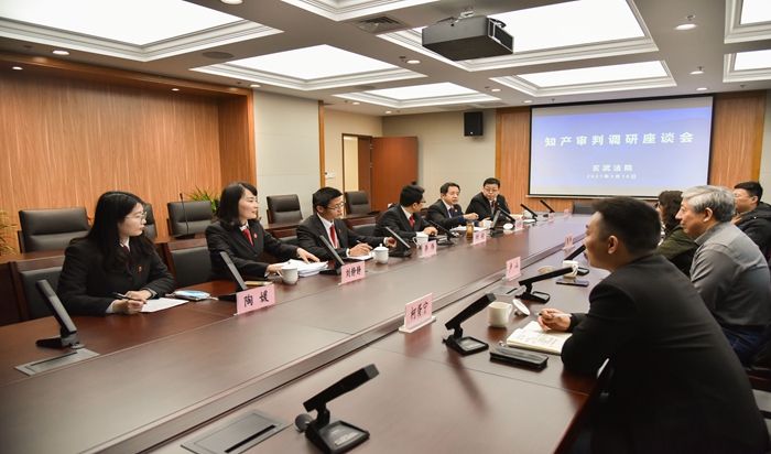 南京知识产权法庭周晔庭长带队调研玄武法院知识产权审判工作