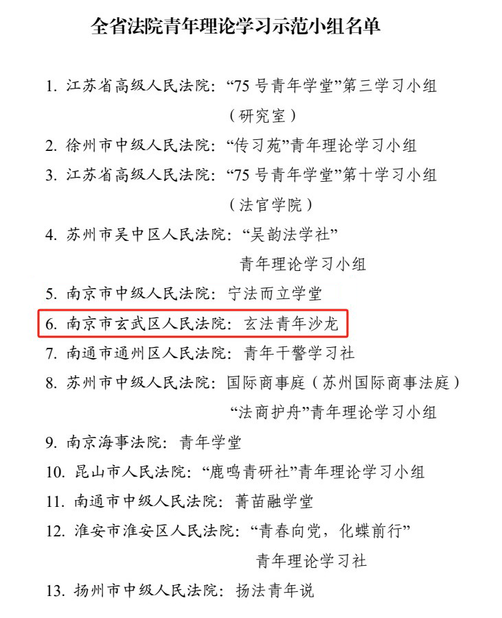 全省青年理论学习示范小组:玄法青年沙龙