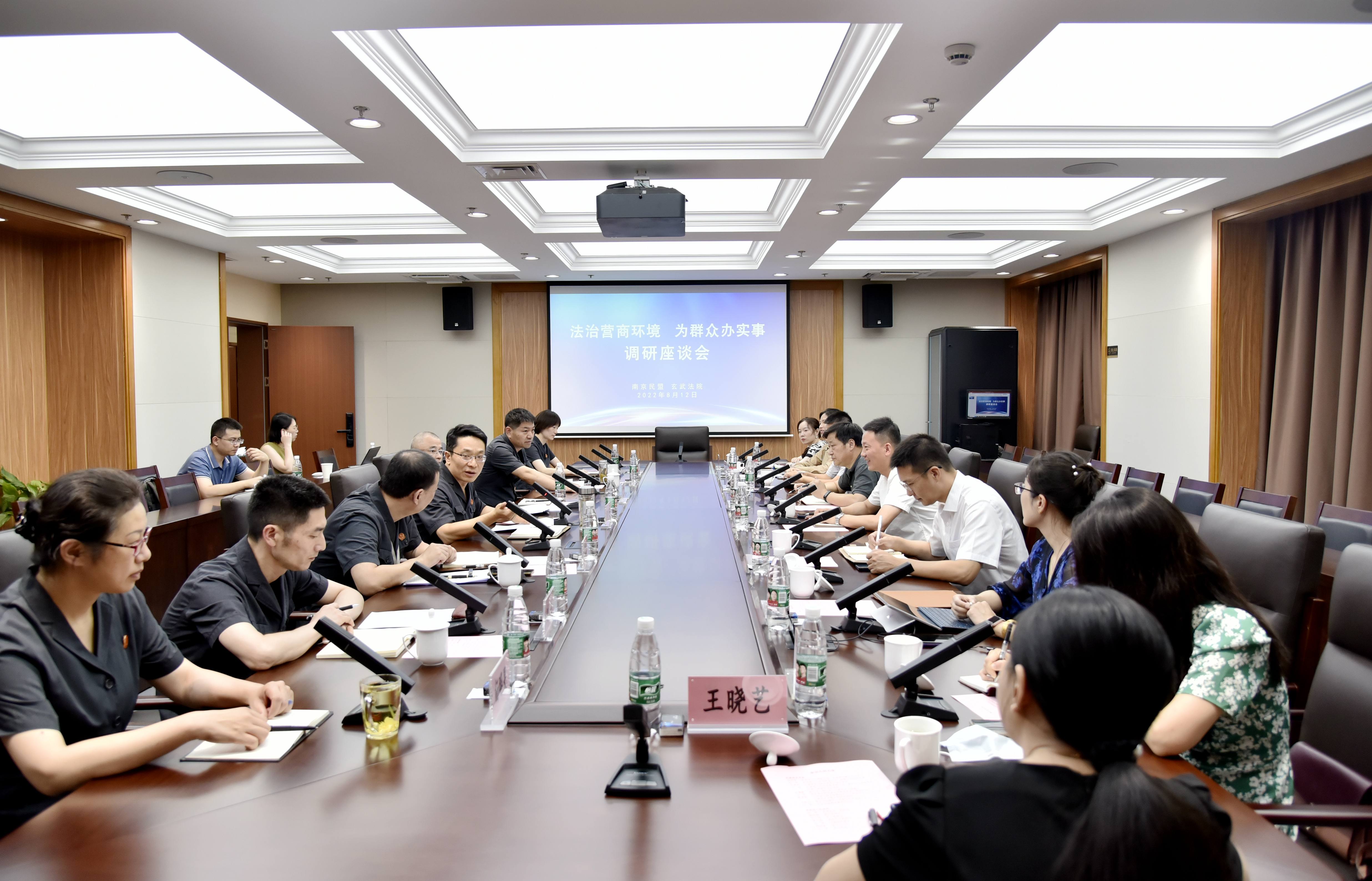 民盟南京市委到玄武法院调研座谈