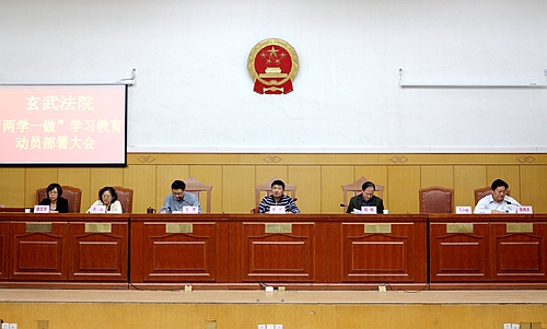 玄武法院召开“两学一做”学习教育动员部署大会