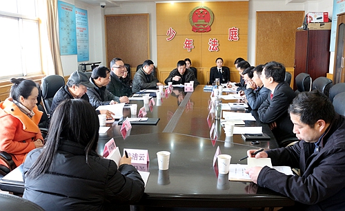 玄武区人大常委会副主任刘显平一行调研玄武法院刑事审判工作